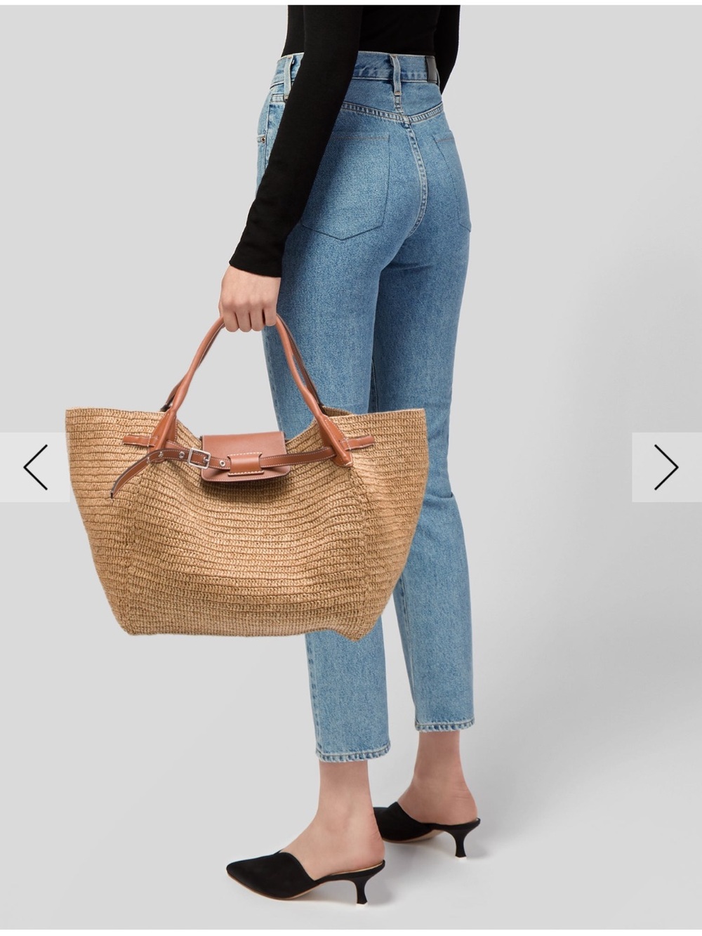 ISO — Celine big bag raffia tote